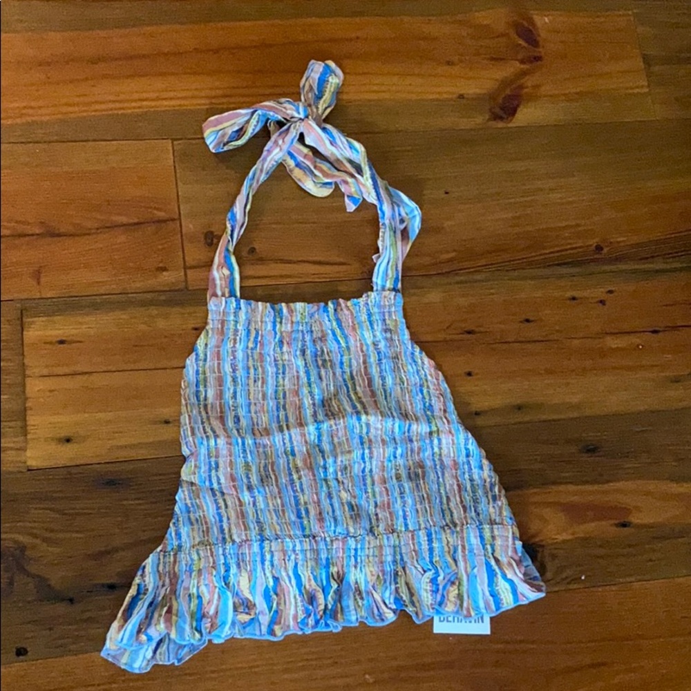 Open back cropped top